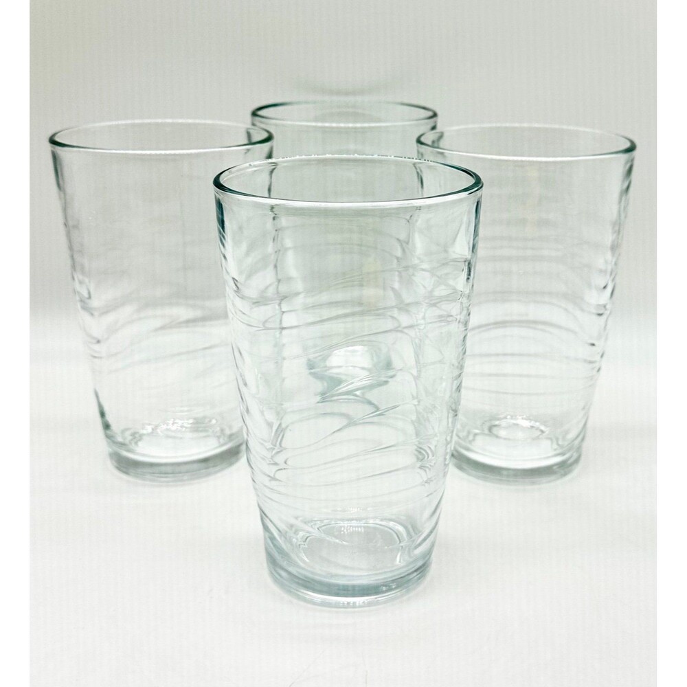 Set of 4 LIBBEY ORBITA 16 OZ. Drinkware Glass Tumbler  Glasses